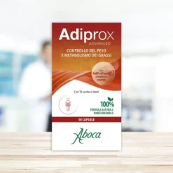 Aboca Adiprox Advanced Capsule Integratore Metabolismo dei Grassi Controllo del Peso, 50 Capsule
