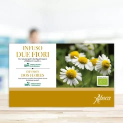 Aboca Camomilla Due Fiori Integratore Antiossidante Sonno e Serenità, 20 Bustine
