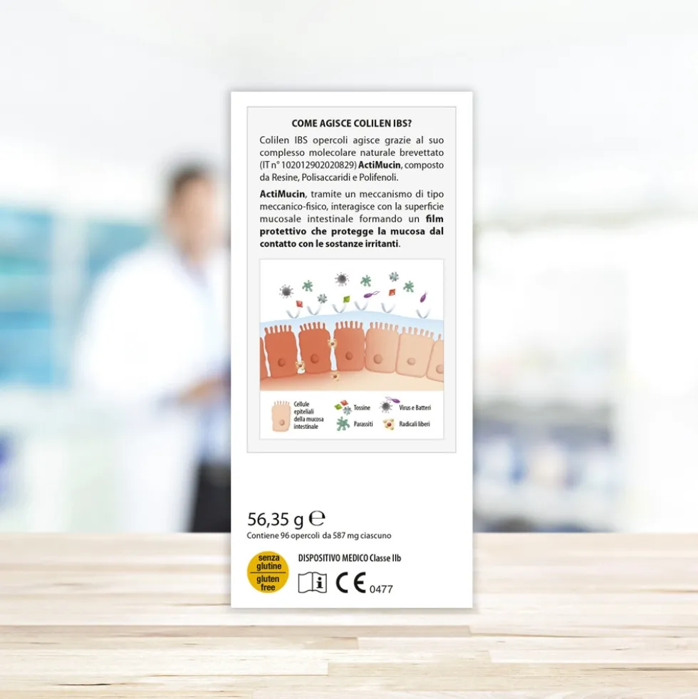 Aboca Colilen IBS - Dispositivo medico per la sindrome dell'intestino irritabile, 96 opercoli