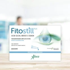 Aboca Fitostill Plus Gocce Oculari Dispositivo Medico Protettivo, Lubrificante e Lenitivo dell'Occhio Irritato, 10 Fiale Monodose x 0.5ml