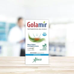 Aboca Golamir Spray No Alcool Dispositivo Medico Mal di Gola e Cavo Orale Vie Respiratorie, 30ml