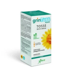 Aboca Grintuss Adulti Sciroppo Dispositivo Medico Tosse e Benessere Vie Respiratorie, 180g
