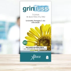 Aboca Grintuss Tisana Integratore Tosse e Benessere Vie Respiratorie, 20 Bustine