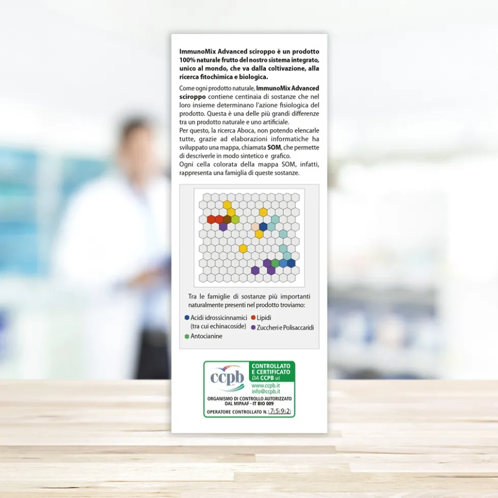 Aboca ImmunoMix Advanced - Sciroppo per il supporto delle difese immunitarie, 210 g