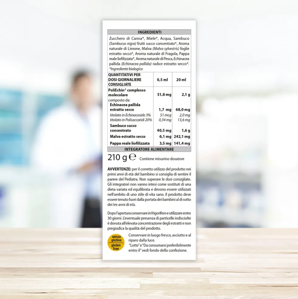 Aboca ImmunoMix Advanced - Sciroppo per il supporto delle difese immunitarie, 210 g