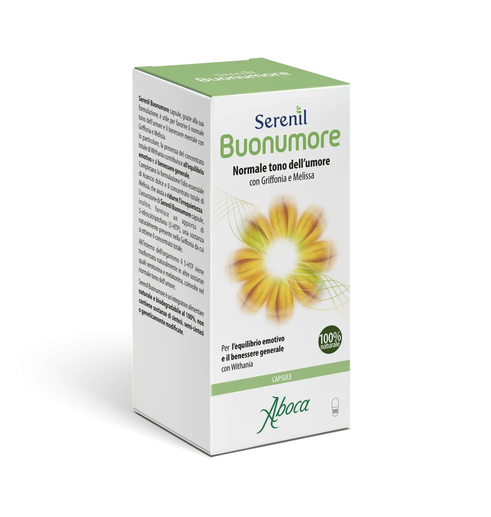 Aboca Serenil Buonumore Integratore Tono dell'Umore, 100 Capsule