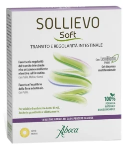Aboca Sollievo Soft Integratore per la regolarità del transito intestinale, 14 bustine