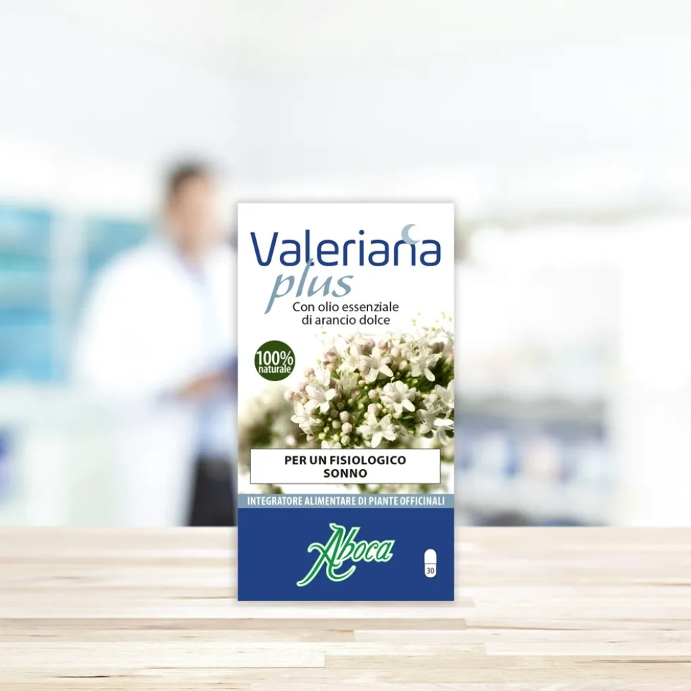 Aboca Valeriana Plus Integratore Disturbi del Sonno Sonno e Serenità, 30 Opercoli