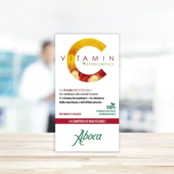 Aboca Vitamin C Naturcomplex - Integratore di vitamina C per le difese immunitarie, 14 compresse