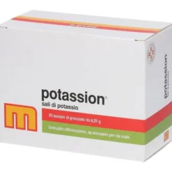 Acarpia Farmaceutici Potassion Granulato effervescente per la carenza di potassio, 20 bustine