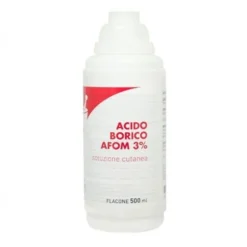 Acido Borico Afom 3% Soluzione Cutanea Antisettica, 500ml