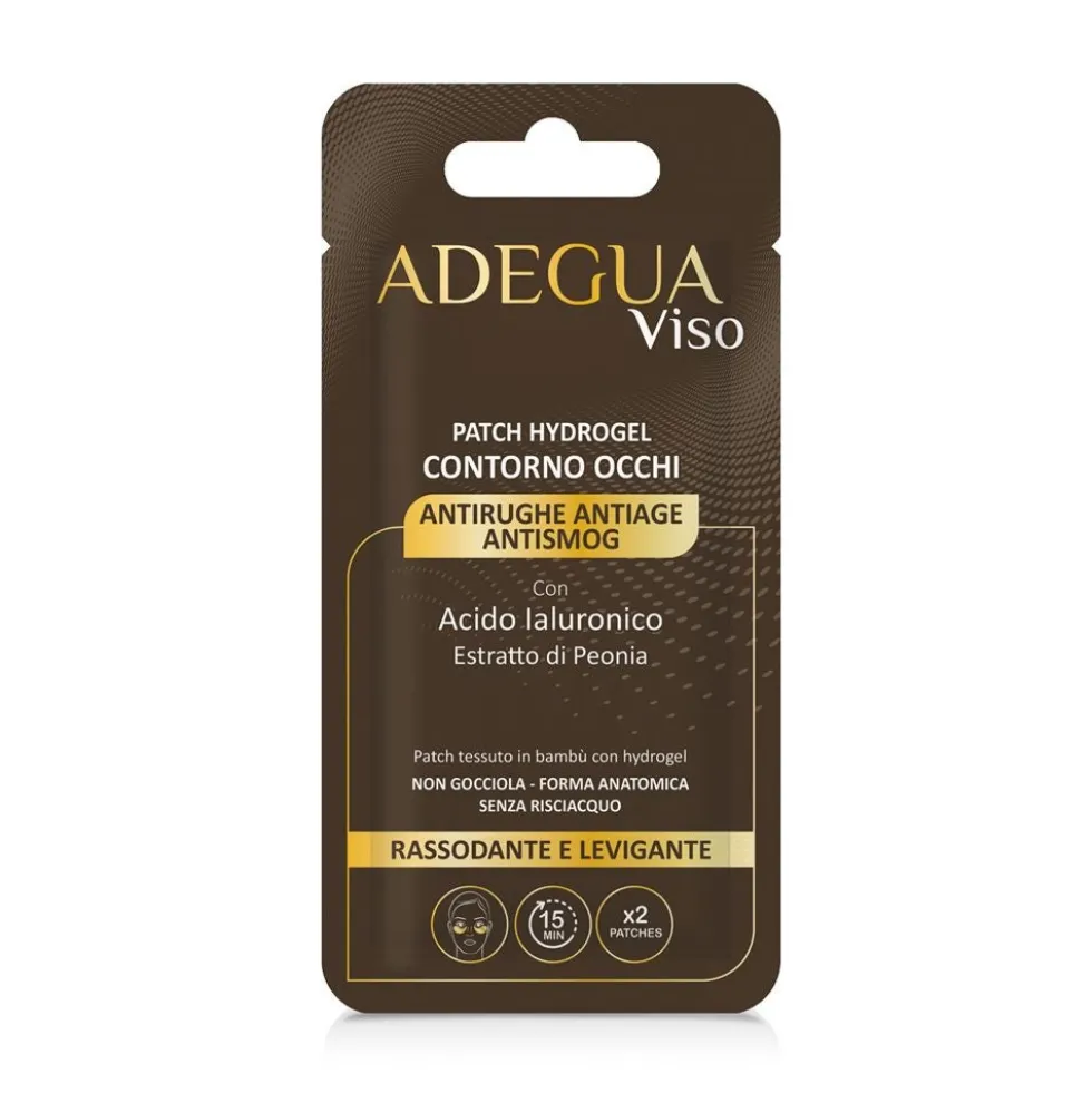 Adegua Hydrogel Patch Contorno Occhi Antirughe Antiage e Antismog, 2 patch