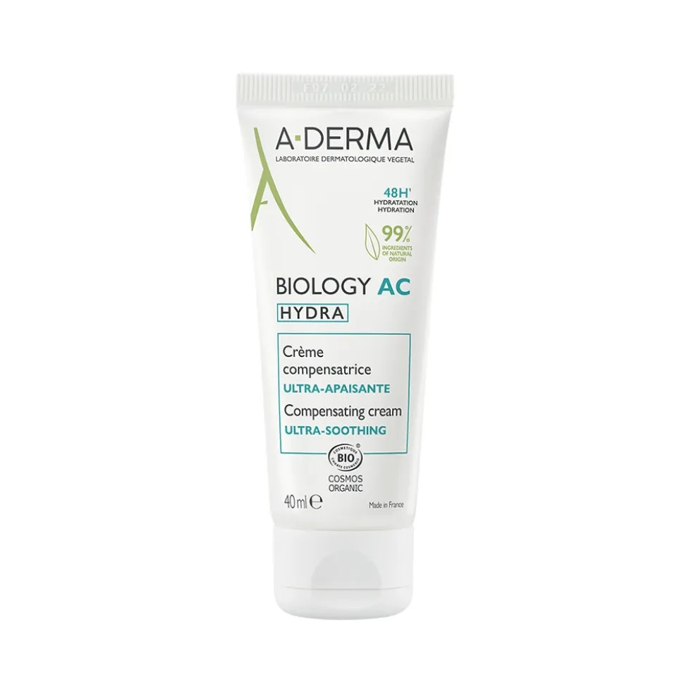 A-Derma Biology AC - Hydra Crema Compensatrice Ultra Lenitiva, 40ml