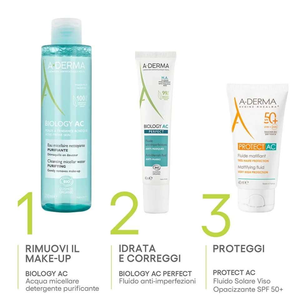 A-Derma Biology AC - Perfect Fluido Anti Imperfezioni, 40ml