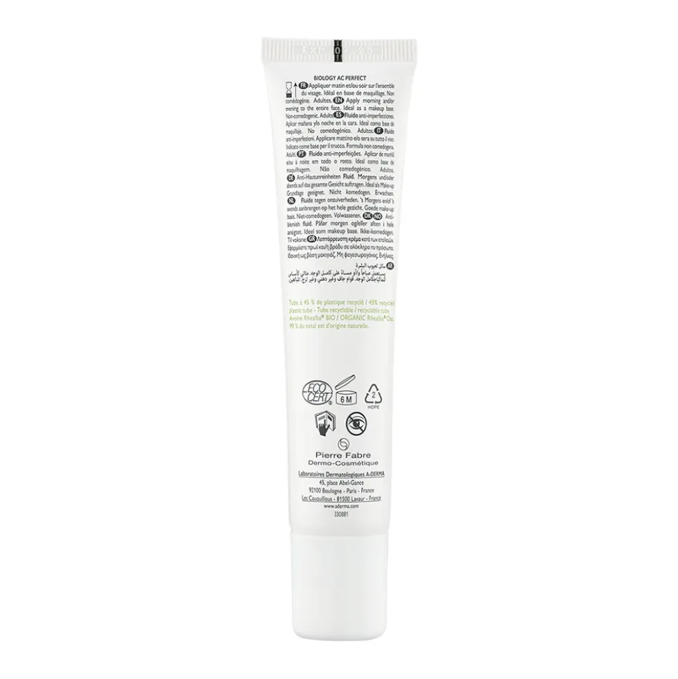 A-Derma Biology AC - Perfect Fluido Anti Imperfezioni, 40ml