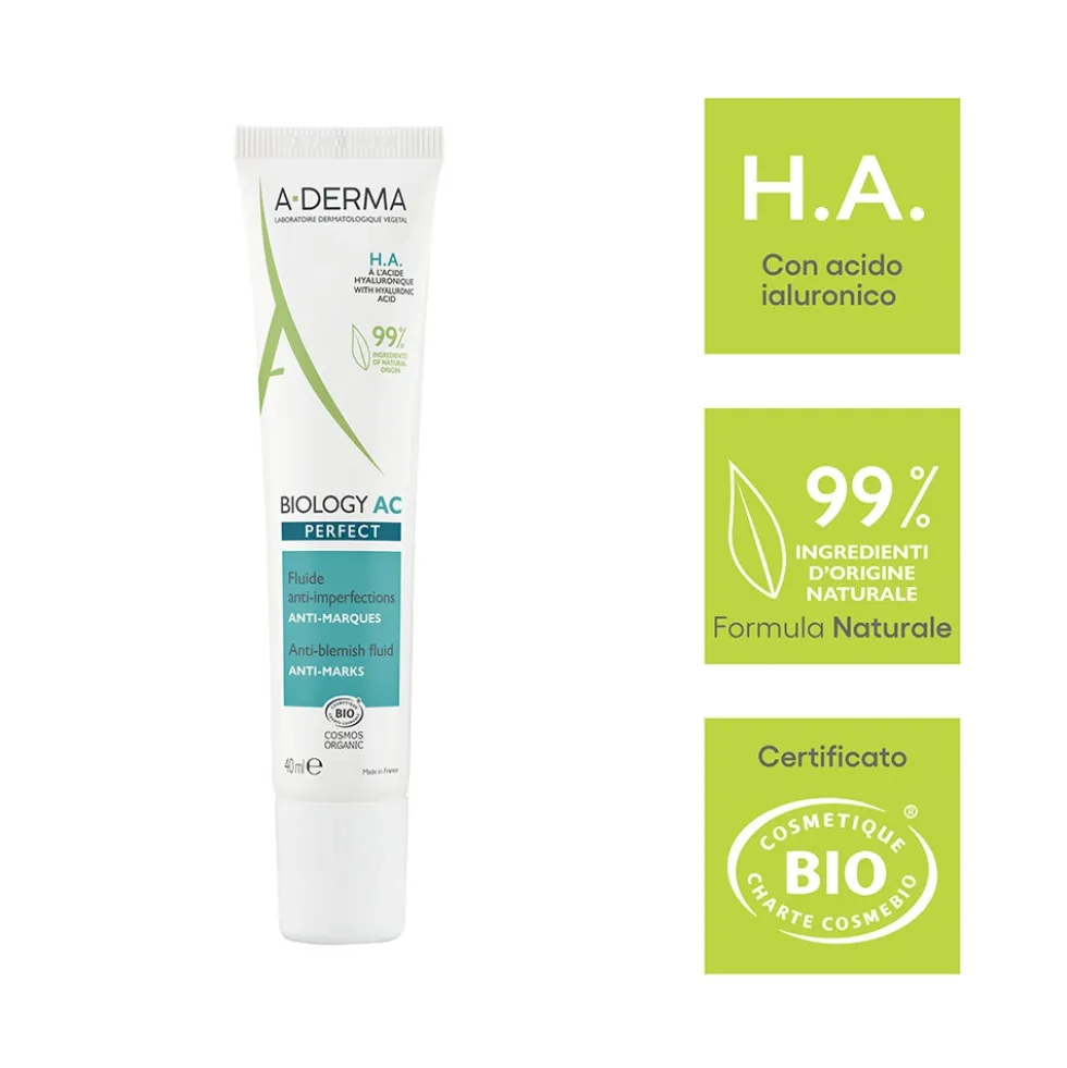 A-Derma Biology AC - Perfect Fluido Anti Imperfezioni, 40ml