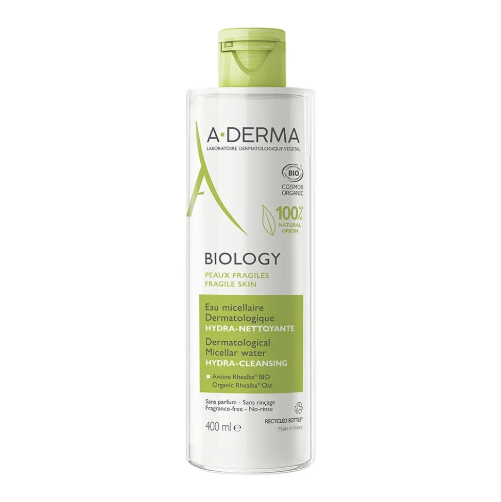 A-Derma Biology - Acqua Micellare Dermatologica Idra-Detergente, 400ml