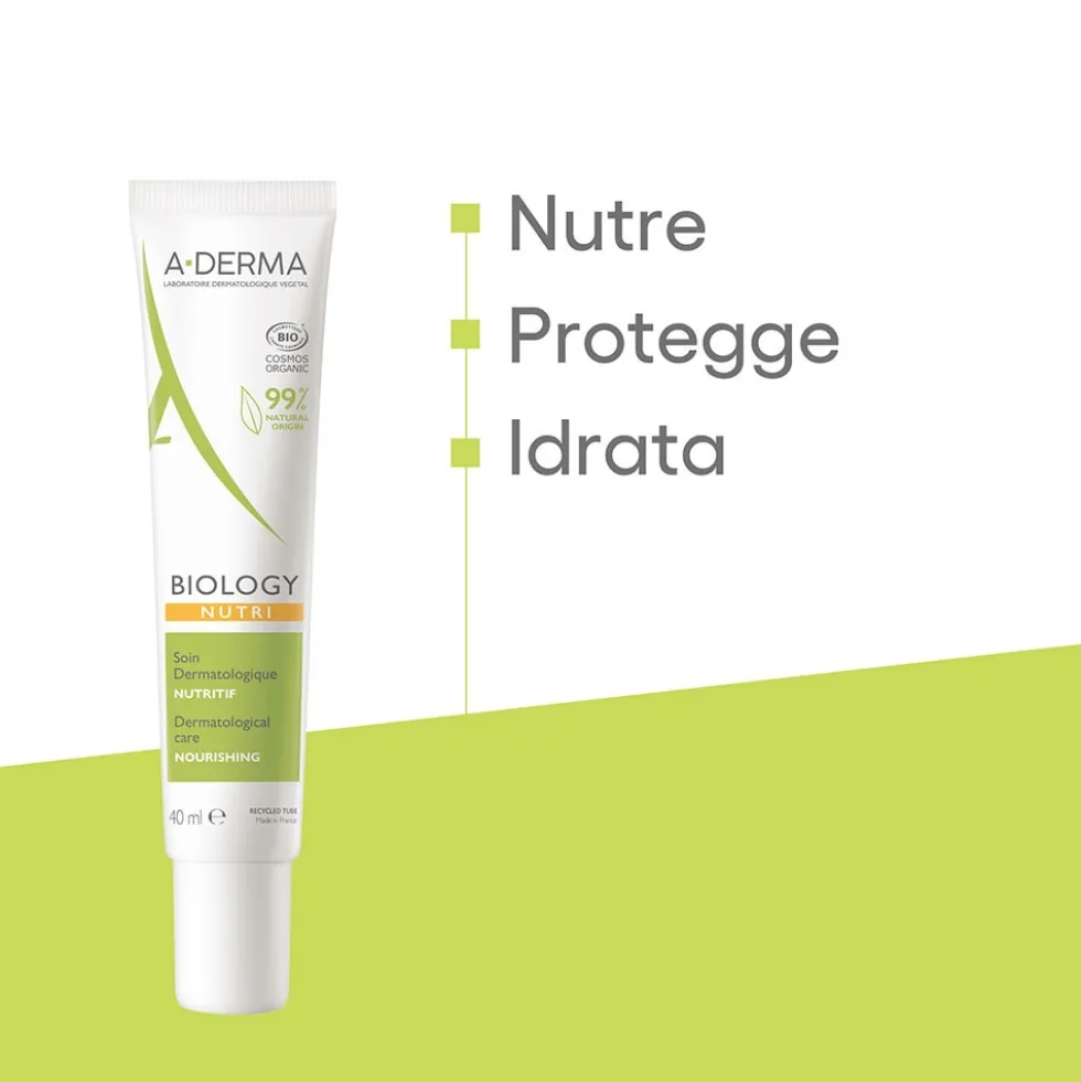 A-Derma Biology - NUTRI Trattamento Dermatologico Nutriente, 40ml