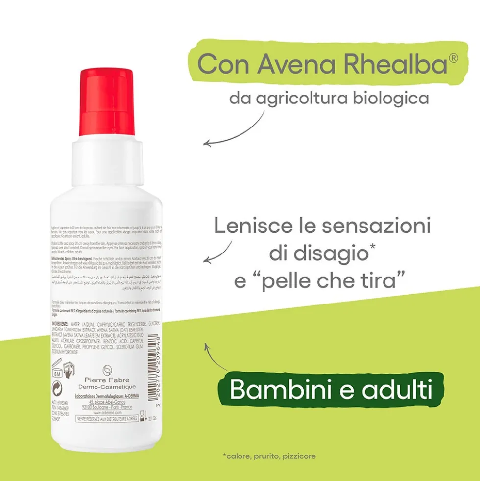A-Derma Cutalgan - Spray Rinfrescante Ultra Lenitivo Bambini Adulti, 100ml