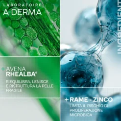 A-Derma Dermalibour+ CICA-Crema Ristrutturante Purificante per Pelle Irritata e Arrossata, 50ml