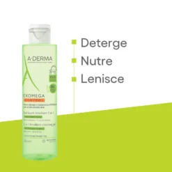 A-Derma Exomega Control - Gel Detergente 2 in 1, 200ml