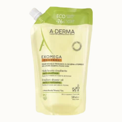 A-Derma Exomega Control - Olio Lavante Emolliente Refill Eco Ricarica, 500ml