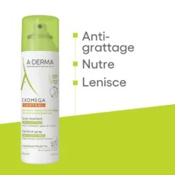A-Derma Exomega Control - Spray Emolliente per Pelle Secca a Tendenza Atopica Prurito, 200ml
