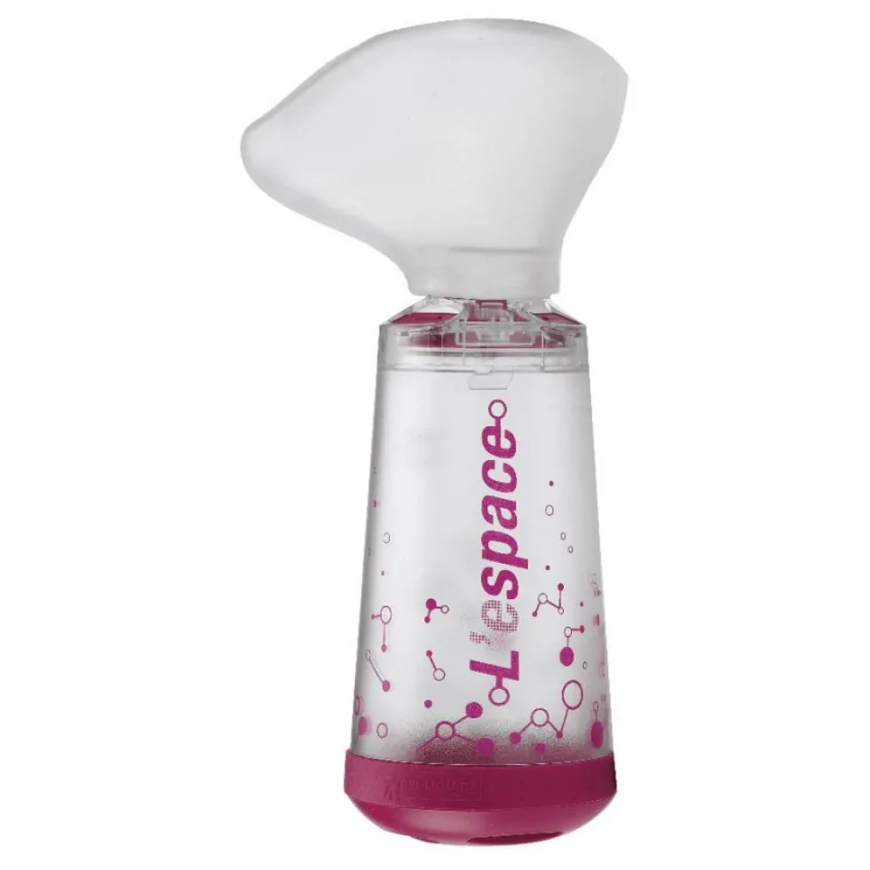 Air Liquide L'Espace - camera distanziatrice magenta per inalatori con maschera, 220 ml