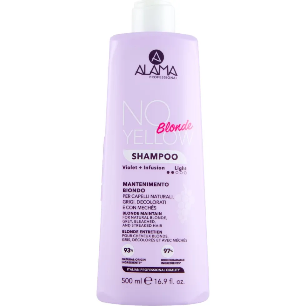 Alama No Yellow - Blonde Daily Shampoo Giornaliero Mantenimento Biondo, 500ml
