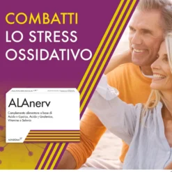 Alfasigma Alanerv - integratore antiossidante, 20 capsule
