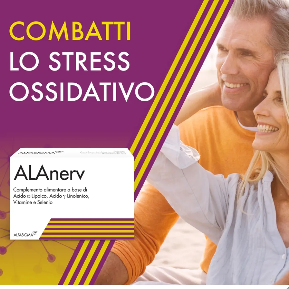Alfasigma Alanerv - integratore antiossidante, 20 capsule