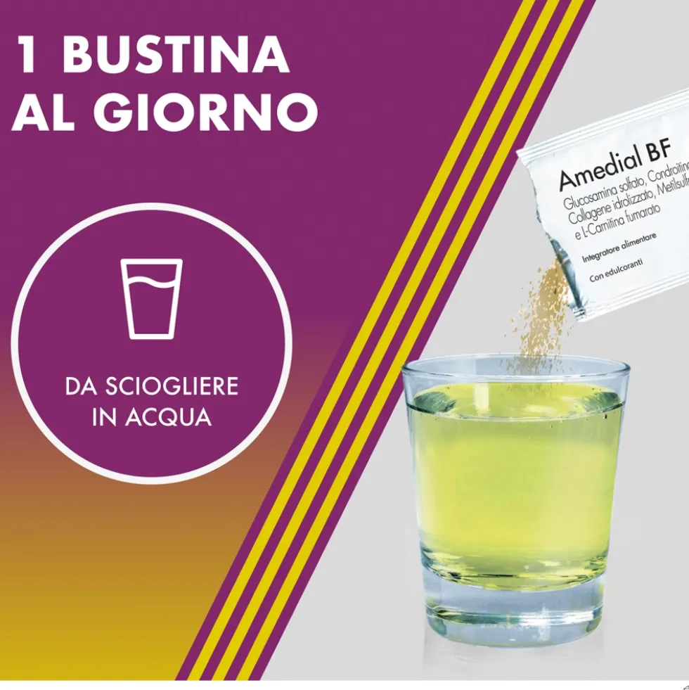 Alfasigma Amedial BF Integratore per il Benessere della Cartilagine, 20 Buste