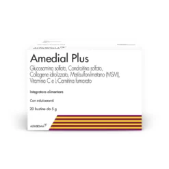 Alfasigma Amedial Plus - Integratore alimentare per le ossa e le cartilagini, 20 bustine da 5 g