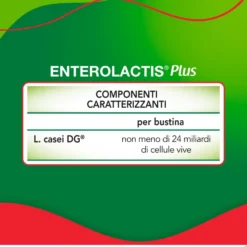 Alfasigma Enterolactis Plus - Integratore di fermenti lattici per la flora intestinale, 14 bustine