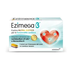 Alfasigma Ezimega 3 - Integratore alimentare per il controllo del colesterolo, 20 compresse