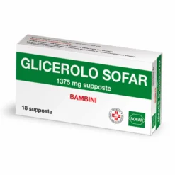 Alfasigma Glicerolo Bambini 1375mg Trattamento Stitichezza Occasionale, 18 Supposte