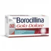 Alfasigma Neoborocillina Gola Dolore Pastiglie Flurbiprofene Senza Zucchero Gusto Menta Azione Rapida, 32 Pastiglie