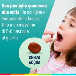 Alfasigma NeoBorocillina Gola Junior Gusto Cola - Pastiglie gommose per il mal di gola, 15 pastiglie