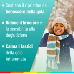 Alfasigma NeoBorocillina Gola Junior Gusto Fragola, 15 Pastiglie Gommose