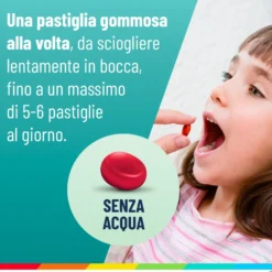 Alfasigma NeoBorocillina Gola Junior Gusto Fragola, 15 Pastiglie Gommose