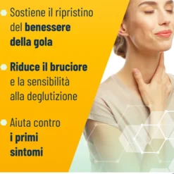 Alfasigma NeoBorocillina Propolmiele+ - Pastiglie per la gola al miele e limone, 16 pastiglie