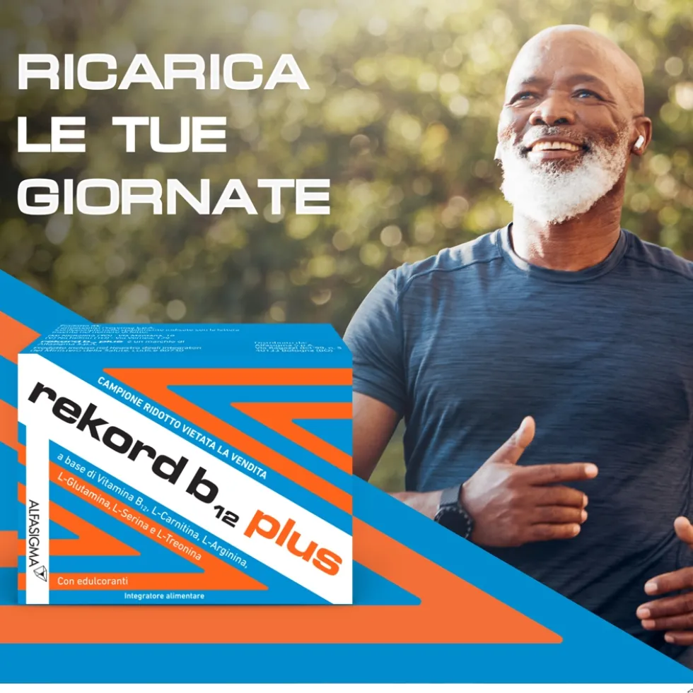 Alfasigma Rekord B12 Plus Integratore Stanchezza Psicofisica, 10 Flaconcini