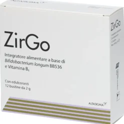 Alfasigma ZirGo - Integratore probiotico in bustine, 12 bustine da 2 g