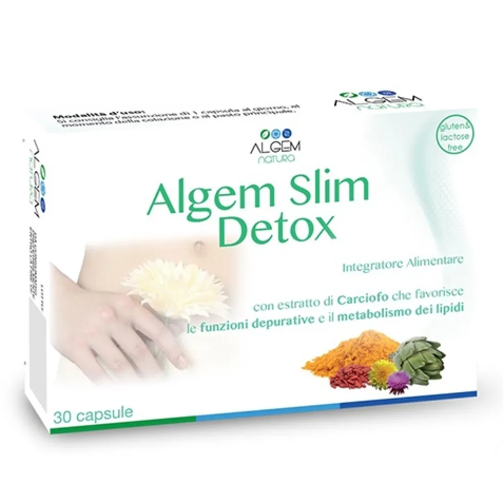 Algem Natura Algem Slim Detox Integratore Alimentare 30 Capsule