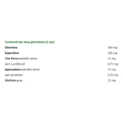 AlgiLife Emofort 550 - Integratore per il microcircolo e la circolazione venosa, 30 capsule