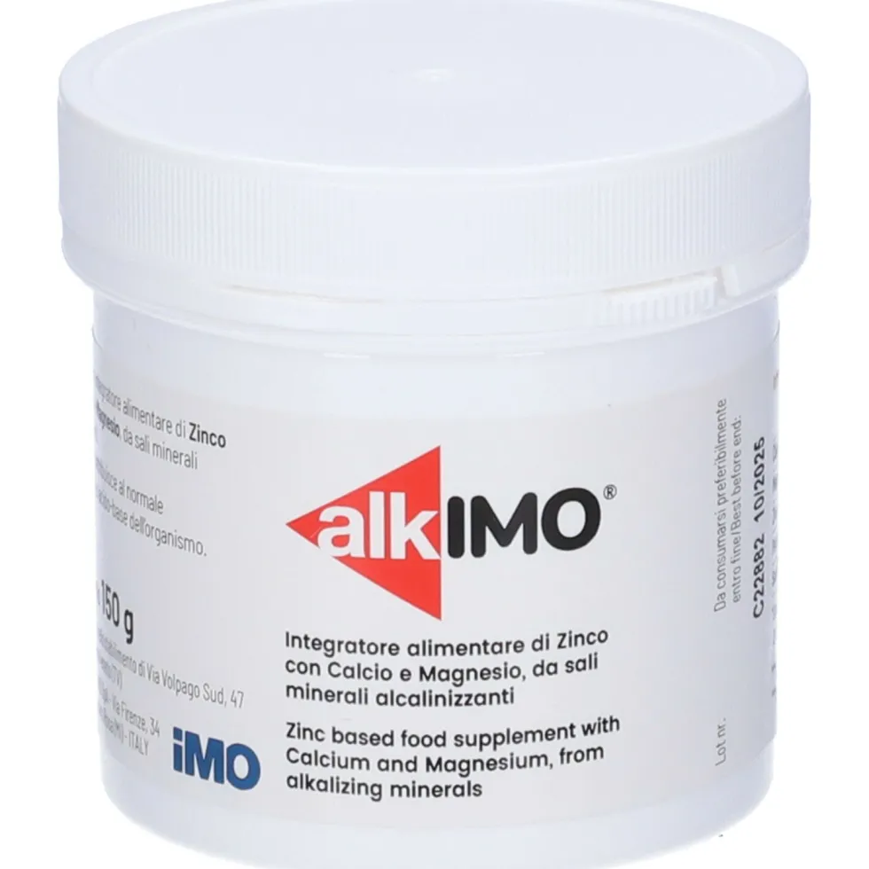 Alkimo Polvere calcio magnesio zinco - Integratore alimentare in polvere, 150g