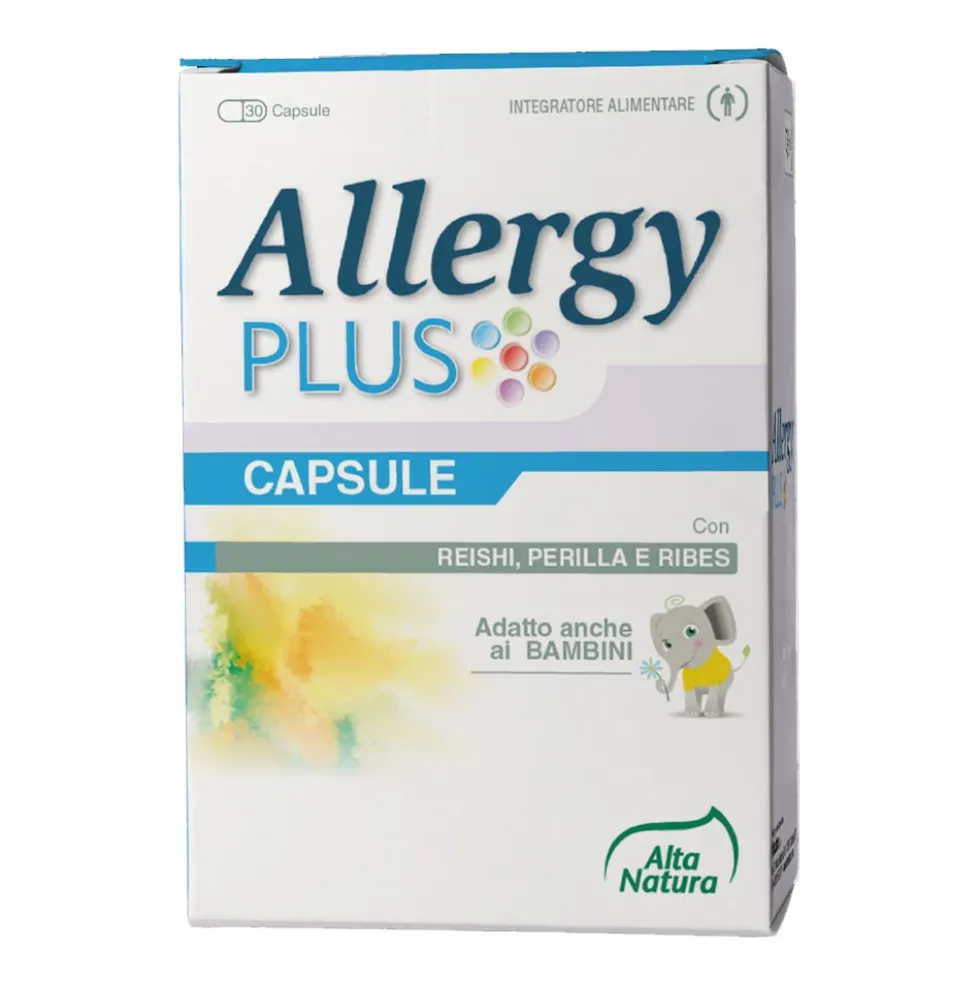 Alta Natura Allergy Plus Integratore Alimentare, 30 Capsule 500mg
