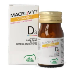 Alta Natura Macrovyt - Vitamina D3 Integratore Alimentare, 60 compresse