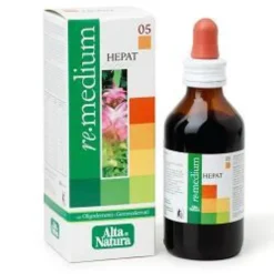 Alta Natura Remedium 05 Hepat Gocce Integratore Sostegno Funzionalità Epatica e Digestiva, 100ml