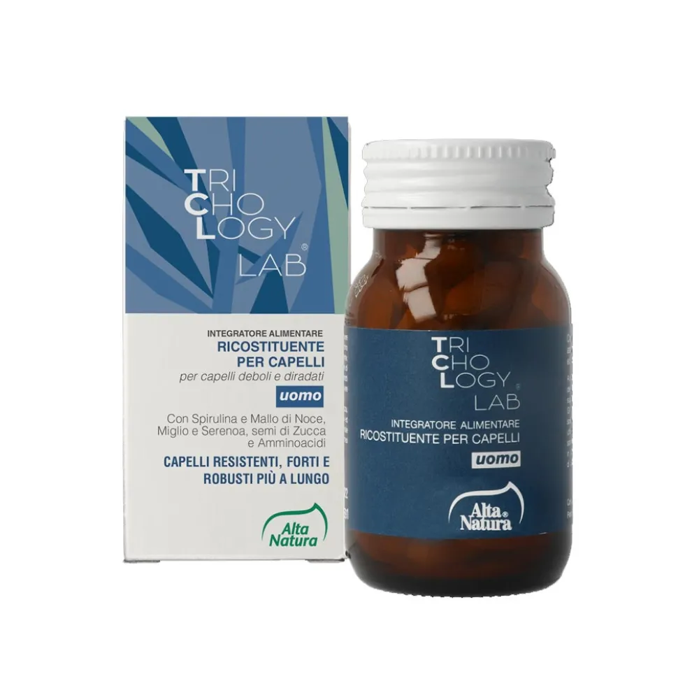 Alta Natura Trichology Lab - Integratore Ricostituente Capelli Uomo, 50compresse